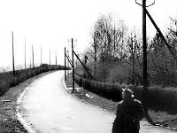 Cmrok 1962. godine. Miroslav Krleža u šetnji